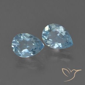Pedras preciosas de Topázio Céu azul natural de 1.60 ct, Formato de pêra, VVS-VS