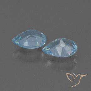Pedras preciosas de Topázio Céu azul natural de 1.60 ct, Formato de pêra, VVS-VS