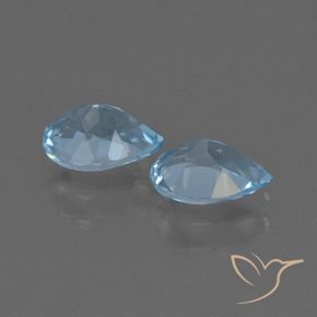 Pedras preciosas de Topázio Azul Suíço natural de 1.65 ct, Formato de pêra, VVS-VS