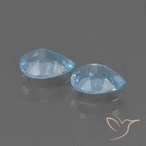Pedras preciosas de Topázio Céu azul natural de 1.61 ct, Formato de pêra, VVS-VS