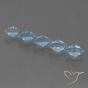 Pedras preciosas de Topázio Azul Suíço natural de 3.63 ct, Chique, VVS-VS