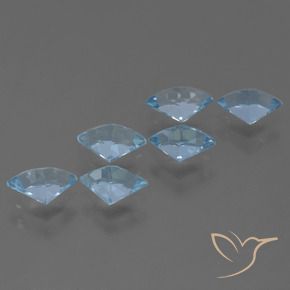 Pedras preciosas de Topázio Azul Suíço natural de 3.85 ct, Chique, VVS-VS