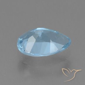 Topázio Céu azul Natural 0.94ct, Formato de pêra, VS