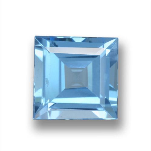 1.86ct Natural Azul Suíço Topázio, Quadrado, VVS-VS