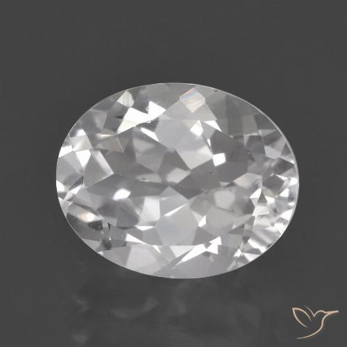 3.19ct Natural Branco Topázio, oval, VVS-VS