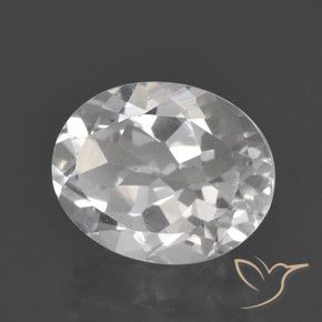 Topázio Branco Natural 3.19ct, oval, VVS-VS