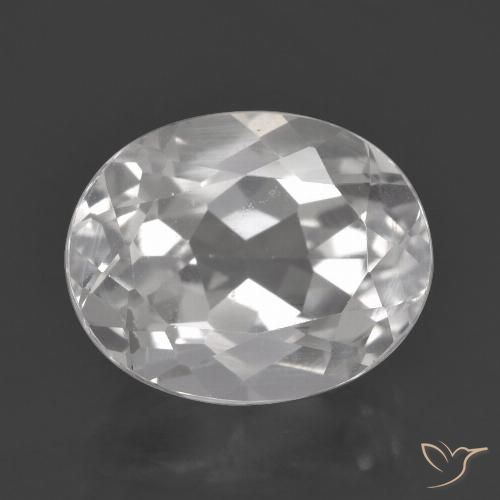 3.85ct Natural Branco Topázio, oval, VVS-VS