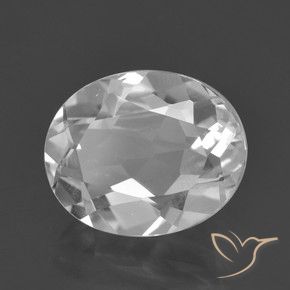 Topázio Branco Natural 3.25ct, oval, VVS-VS