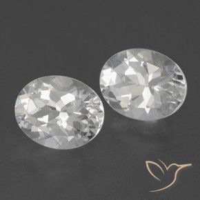 Pedras preciosas de Topázio Branco natural de 6.37 ct, oval, VVS-VS