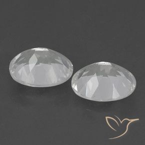 Pedras preciosas de Topázio Branco natural de 6.37 ct, oval, VVS-VS