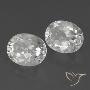 Pedras preciosas de Topázio Branco natural de 6.12 ct, oval, VVS-VS