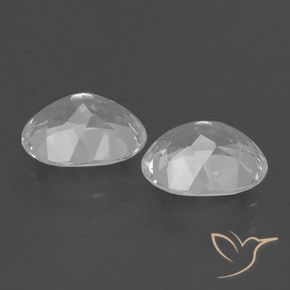 Pedras preciosas de Topázio Branco natural de 6.12 ct, oval, VVS-VS