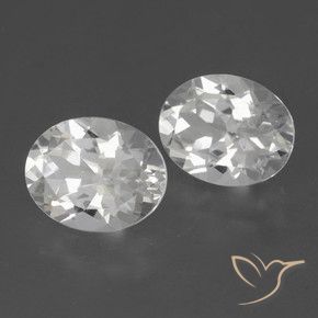 Pedras preciosas de Topázio Branco natural de 5.79 ct, oval, VVS-VS