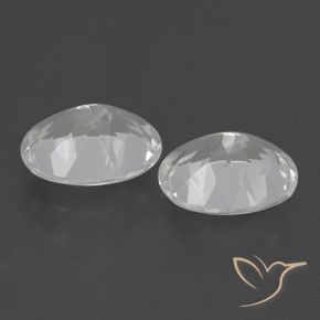 Pedras preciosas de Topázio Branco natural de 5.79 ct, oval, VVS-VS