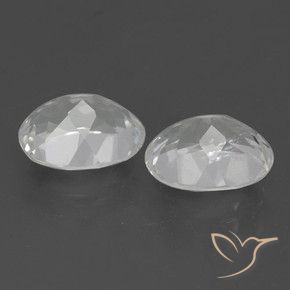 Pedras preciosas de Topázio Branco natural de 6.64 ct, oval, VVS-VS