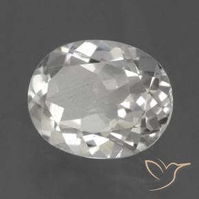 Topázio Branco Natural 3.06ct, oval, VVS-VS