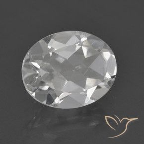 Topázio Branco Natural 3.01ct, oval, VVS-VS