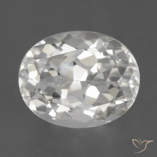 3.67ct Natural Branco Topázio, oval, VVS-VS