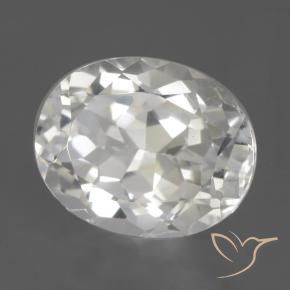 Topázio Branco Natural 3.67ct, oval, VVS-VS