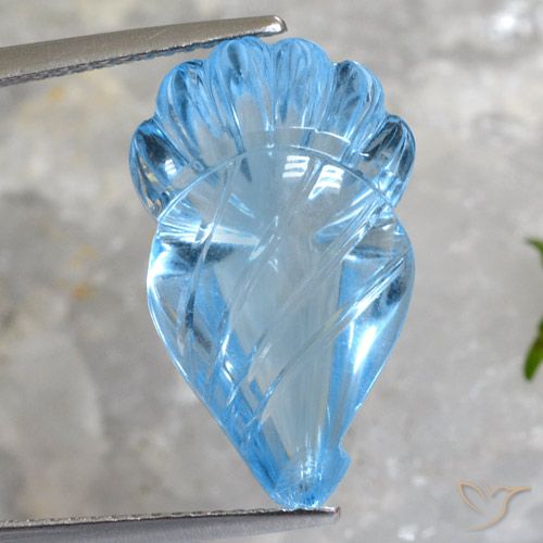 12.94ct Natural Céu azul Topázio, Chique, Transparente