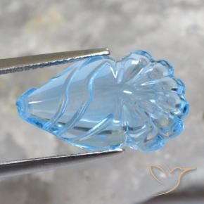 Topázio Céu azul Natural 12.94ct, Chique, Transparente