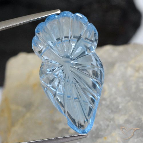 16.56ct Natural Céu azul Topázio, Chique, Transparente