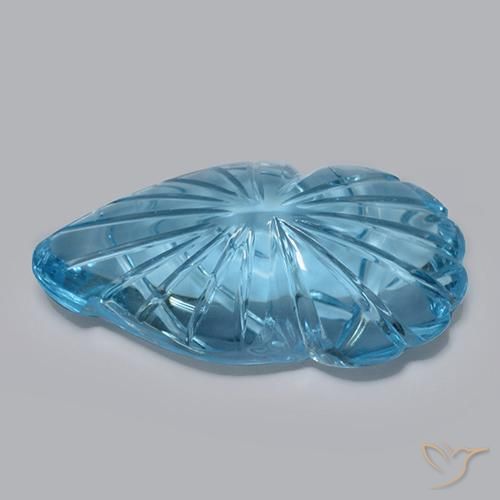 Topázio Azul Suíço Natural 18.54ct, Chique, Transparente
