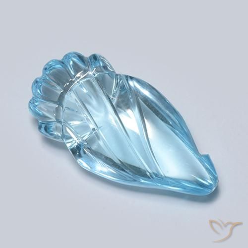 11.26ct Natural Azul Suíço Topázio, Chique, Transparente