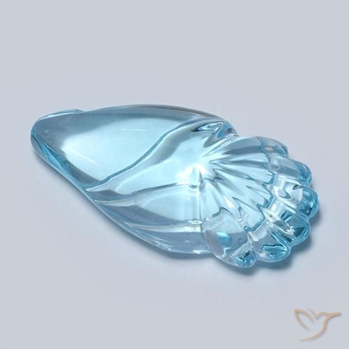 Topázio Azul Suíço Natural 11.26ct, Chique, Transparente