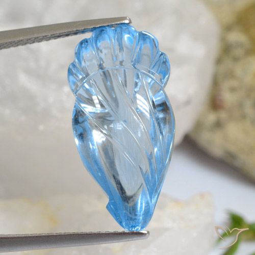 14.16ct Natural Céu azul Topázio, Chique, Transparente
