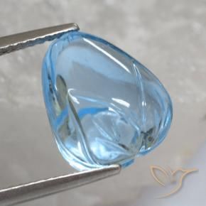 Topázio Céu azul Natural 11.83ct, Chique, Transparente