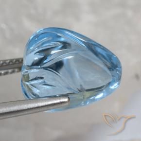 Topázio Céu azul Natural 11.83ct, Chique, Transparente