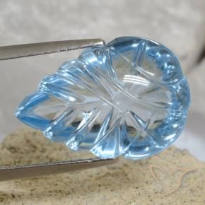 Topázio Azul Suíço Natural 12.38ct, Chique, Transparente