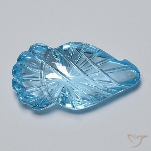 16.79ct Natural Azul Suíço Topázio, Chique, Transparente