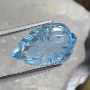 Topázio Céu azul Natural 8.99ct, Chique, Transparente