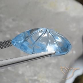 Topázio Céu azul Natural 8.99ct, Chique, Transparente