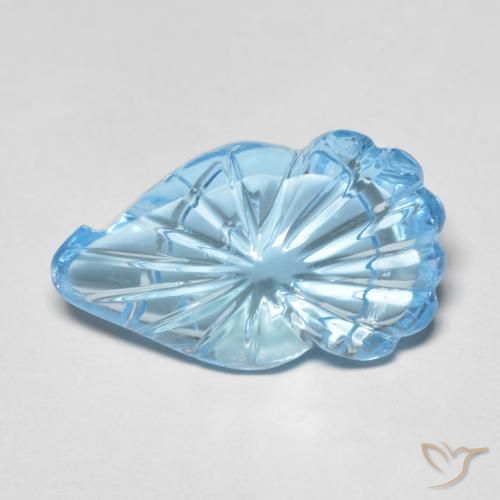 12.83ct Natural Céu azul Topázio, Chique, Transparente