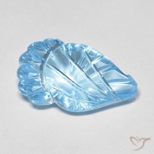 Topázio Céu azul Natural 12.83ct, Chique, Transparente