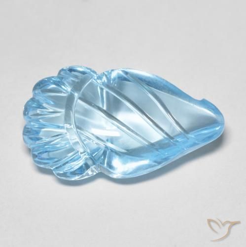 12.80ct Natural Azul Suíço Topázio, Chique, Transparente