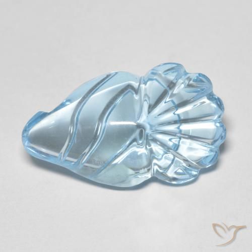 Topázio Azul Suíço Natural 12.80ct, Chique, Transparente
