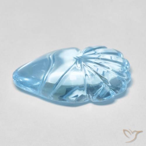 Topázio Azul Suíço Natural 12.80ct, Chique, Transparente