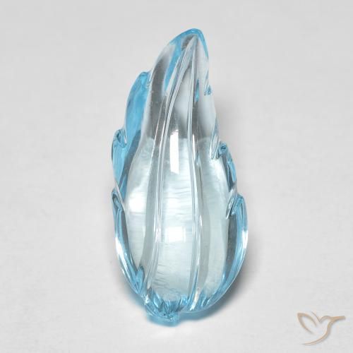 Topázio Azul Suíço Natural 7.33ct, Chique, Transparente