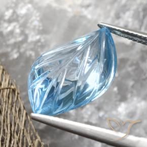 Topázio Céu azul Natural 9.21ct, Chique, Transparente