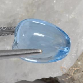 Topázio Céu azul Natural 12.18ct, Chique, Transparente