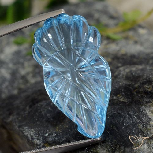 15.08ct Natural Azul Suíço Topázio, Chique, Transparente