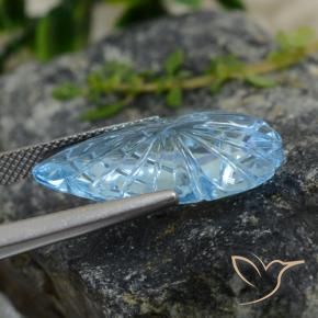 Topázio Azul Suíço Natural 15.08ct, Chique, Transparente