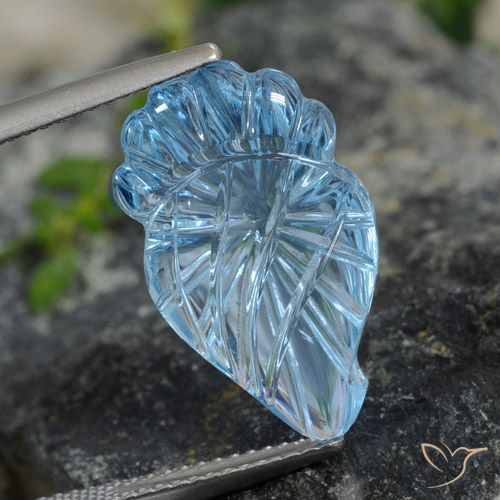 9.99ct Natural Céu azul Topázio, Chique, Transparente