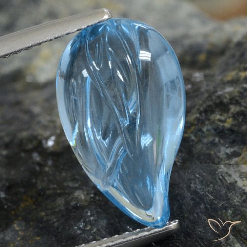 7.25ct Natural Azul Suíço Topázio, Chique, Transparente