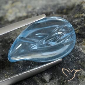Topázio Azul Suíço Natural 7.25ct, Chique, Transparente