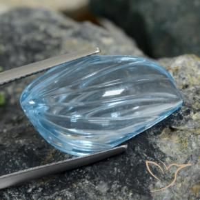 Topázio Céu azul Natural 19.21ct, Chique, Transparente